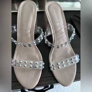 Madden girl mule heels - size 8